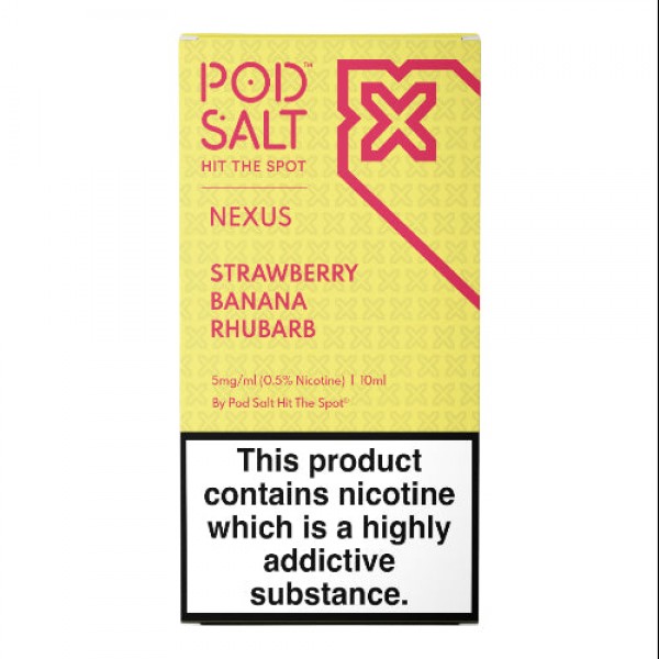 Strawberry Banana Rhubarb Nexus Nic Salts 10ml