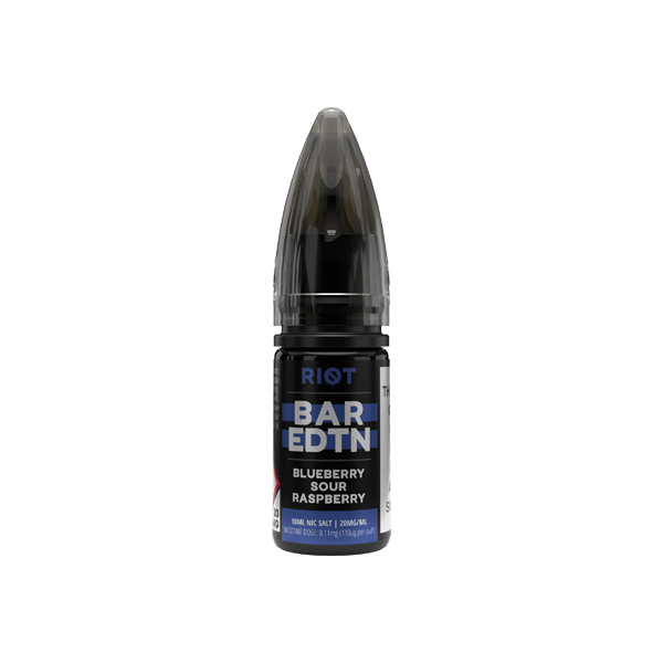 Blueberry Sour Raspberry Riot Squad Bar Edition Nic Salts 10ml