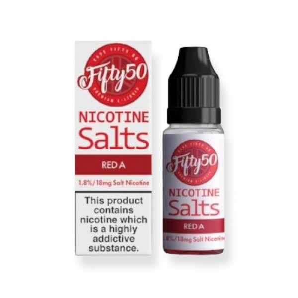 Red A Fifty 50 Nic Salt 10ML