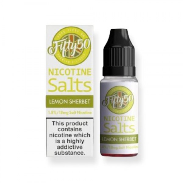 Lemon Sherbet Fifty 50 Nic Salt 10ML