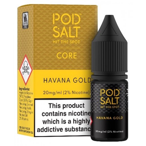 Havana Gold Salt E-Liquid - Pod Salt 10ml