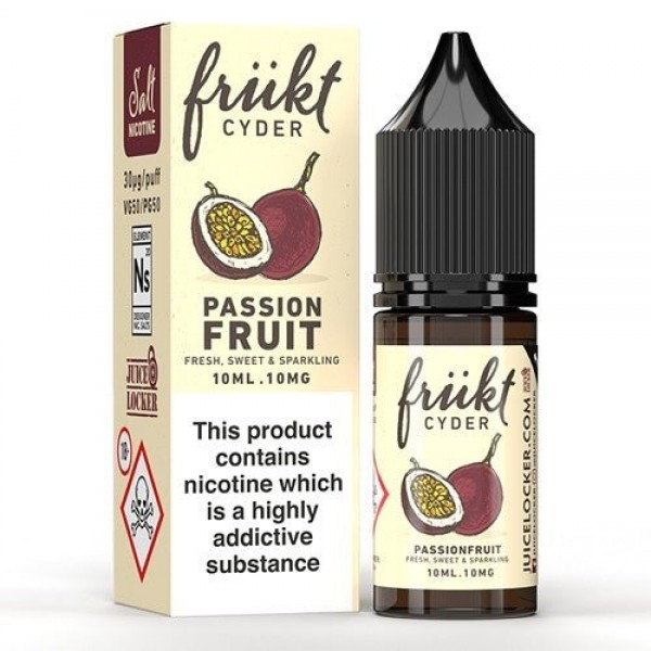 Passionfruit Frukt Cyder Nic Salt 10ml