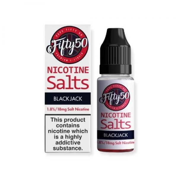 Black Jack Fifty 50 Nic Salt 10ML E-Liquid