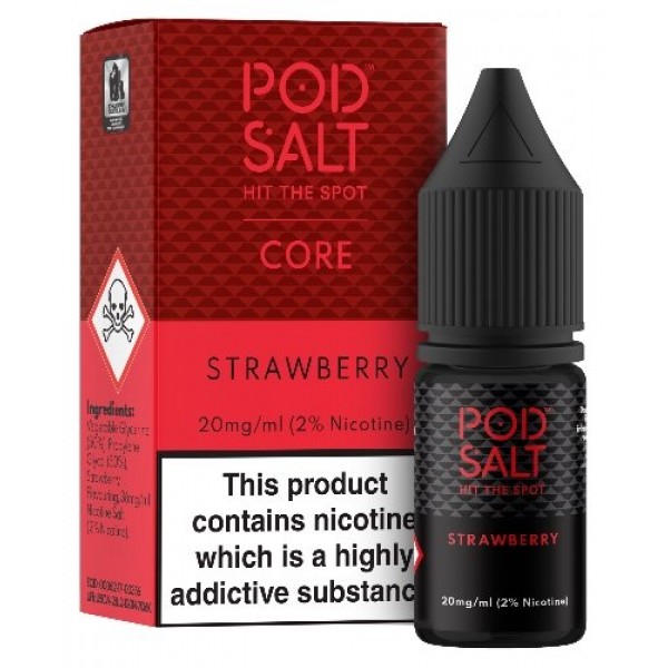 Strawberry Nicotine Salt E-Liquid - Pod Salt 10ml