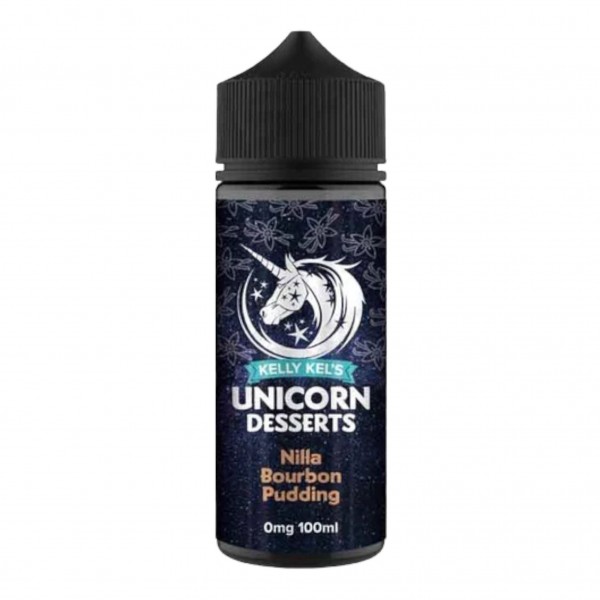 Nilla Bourbon Pudding E Liquid by Kelly Kel's Unicorn Desserts 100ml