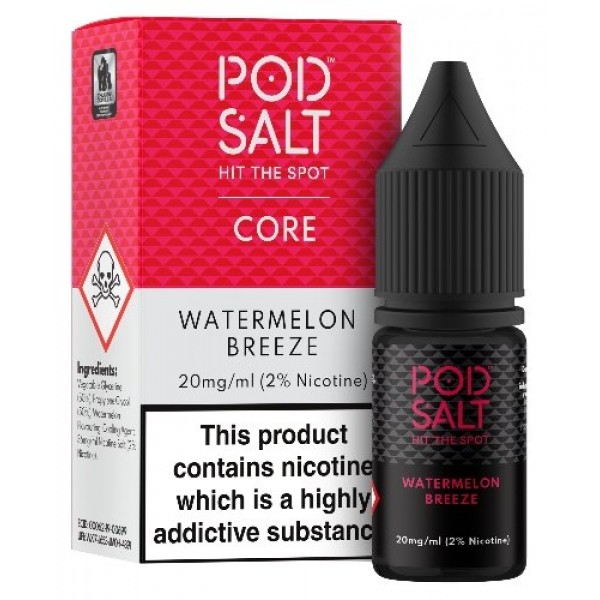 Watermelon Breeze Nicotine Salt E-Liquid - Pod Salt