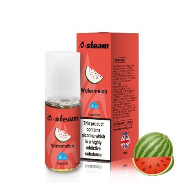 Watermelon 50/50 E-Liquid by A Steam 10ml