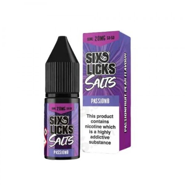 Passion8 Six Licks Nic Salts 10ml