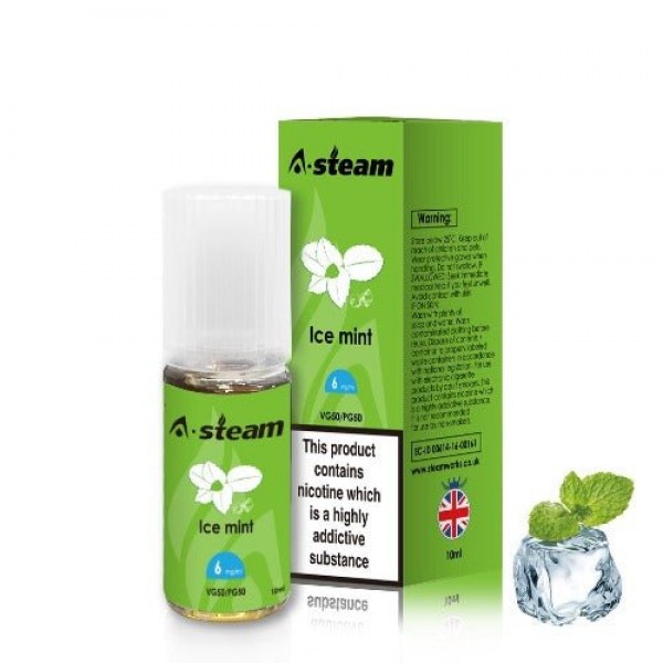 Ice Mint 50/50 E-Liquid by A Steam 10ml