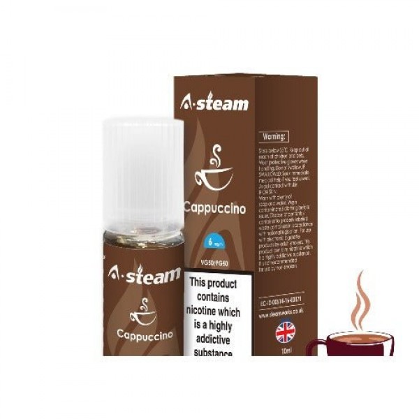 Cappuccino 50/50 E-Liquid by A Steam 10ml