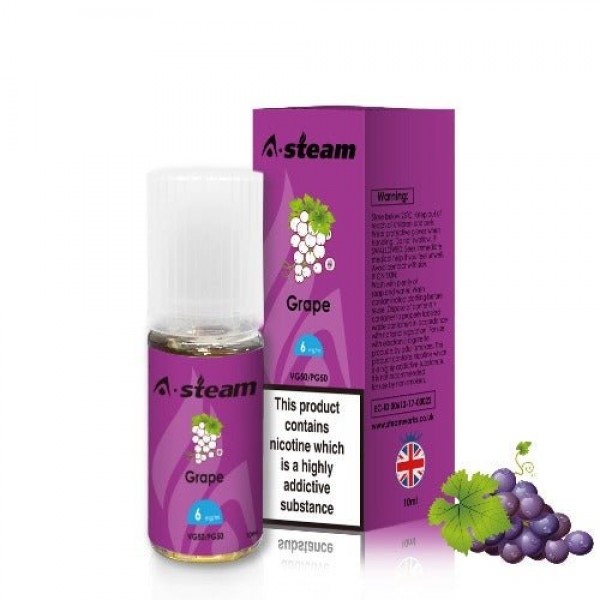 Grape 50/50 E-Liquid by A Steam 10ml