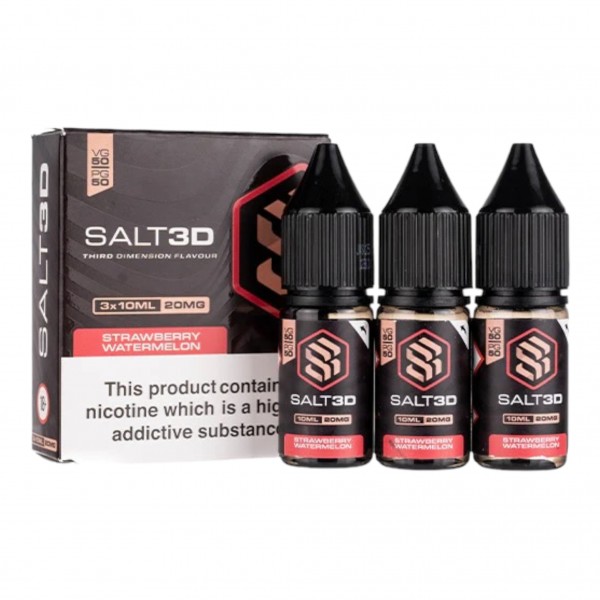 Strawberry Watermelon Salt3D Nic Salts 3-Pack